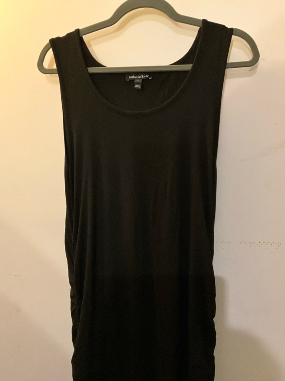 Isabella Oliver Black Full length Fitted Elegant Tank Dress